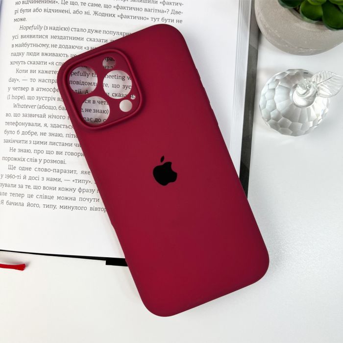 Чохол для смартфона Silicone Full Case AA Camera Protect for Apple iPhone 16 Pro 47,Plum (FullAAi16P-47)