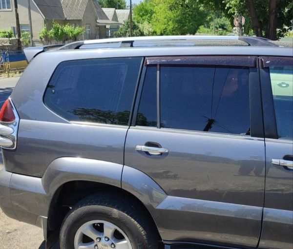 Рейлинги Хром турецкие Пластиковые ножки для Toyota Land Cruiser Prado 120 2002-2009 гг