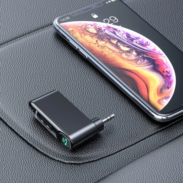 Bluetooth-ресивер Baseus BSBA-02 AUX Wireless Audio Receiver Black (WXQY010001)