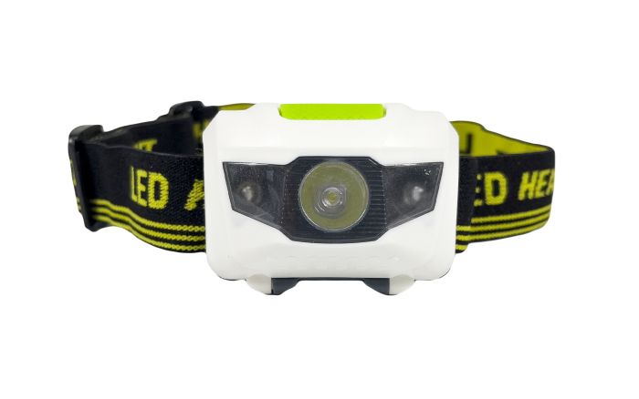 Ліхтар налобний світлодіодний на батарейках 3 LED "GOOD BIKE" 3 режими (92307-IS)
