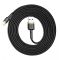Кабель Baseus Cafule Cable USB For iP 2A 3m Gold+Black (CALKLF-RV1)