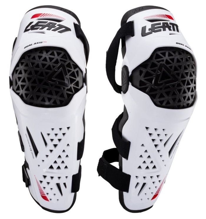 Мотонаколінники Leatt Dual Axis PRO White S-M