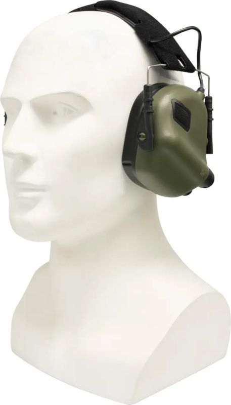 Тактические наушники EARMOR M31 Olive с универсальным креплением