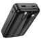Зовнішній акумулятор HOCO Q37A Graceful 22.5W+PD20W power bank with two cables(20000mAh) Black (6942007644921)