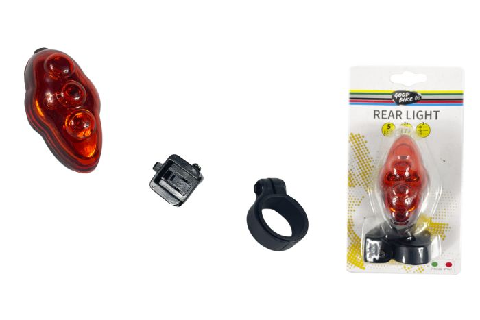 Ліхтарик блимавка червоне світло світлодіодні 5 LED "MAYBUG" 3 режима (88317-IS)