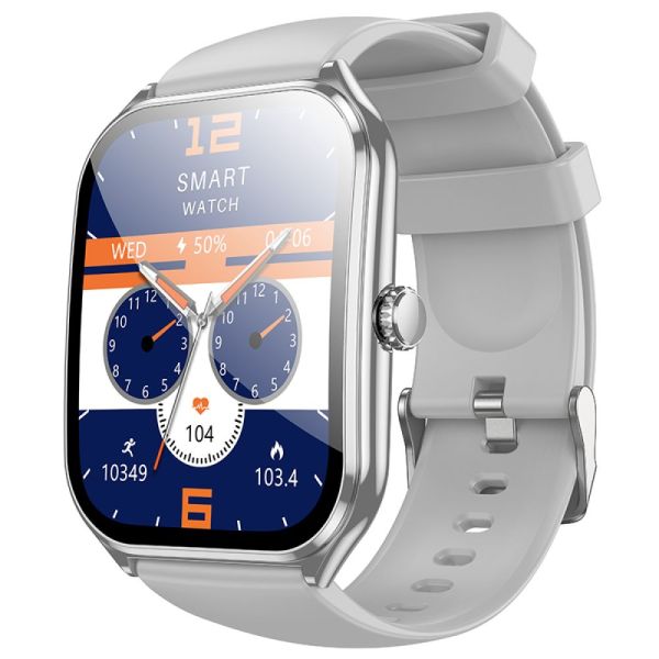 Смарт-годинник HOCO Y28 AMOLED 49mm. 200 mAh. IP67 Smart sports watch (call version) Silver (6942007648486)