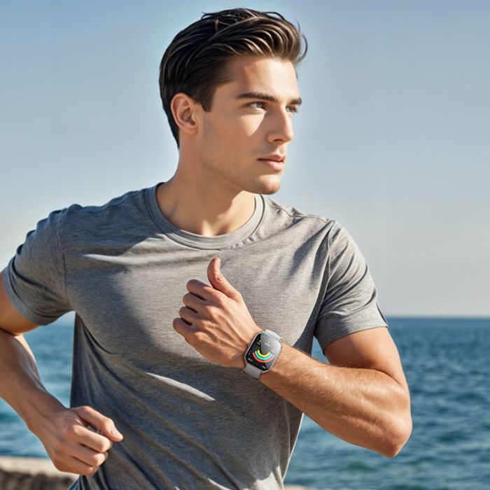 Смарт-годинник HOCO Y28 AMOLED 49mm. 200 mAh. IP67 Smart sports watch (call version) Silver (6942007648486)