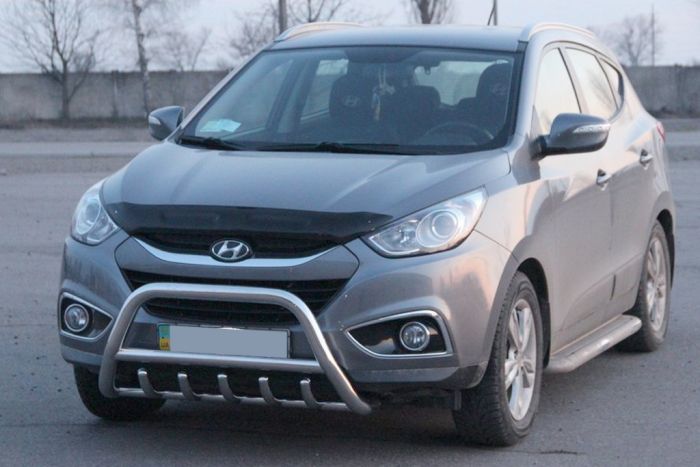 Передняя дуга WT003 (нерж. сталь) для Hyundai IX-35 2010-2015 гг