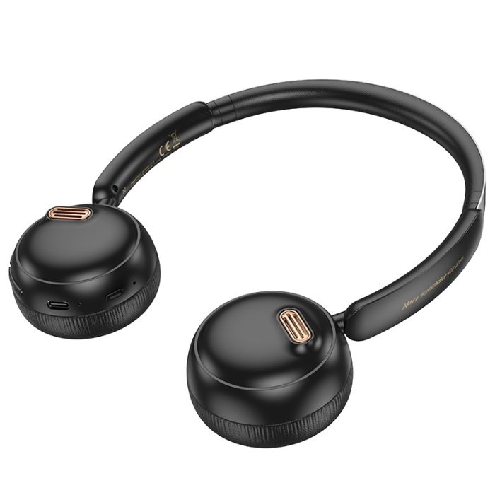 Бездротові накладні навушники HOCO W62 Verso retro BT headphones Black (6942007648127)