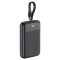 Зовнішній акумулятор ACEFAST M13 PD22.5W power bank with cable 10000mAh Black (6974316283959)