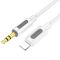 Аудіокабель BOROFONE BL20 True sound silicone digital audio conversion cable iP White (6941991114403)