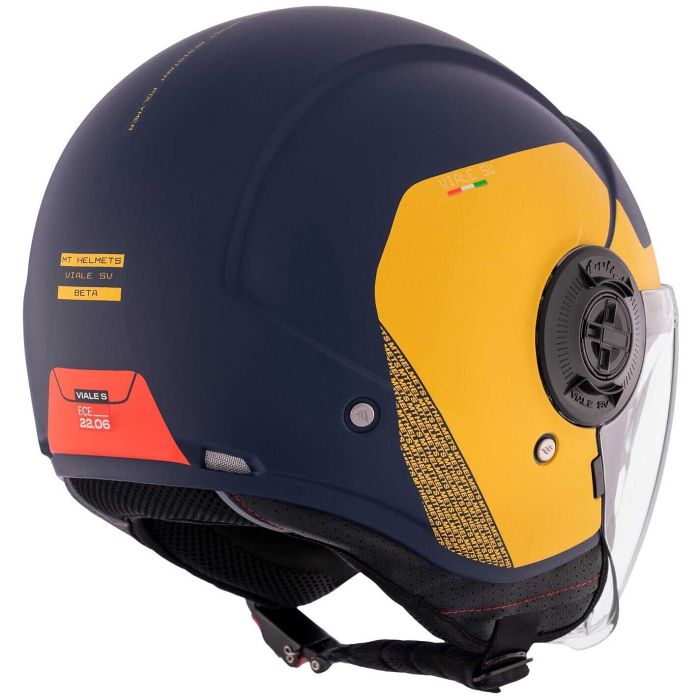 Мотошолом MT VIALE SV S Beta D3 Matt Yellow M