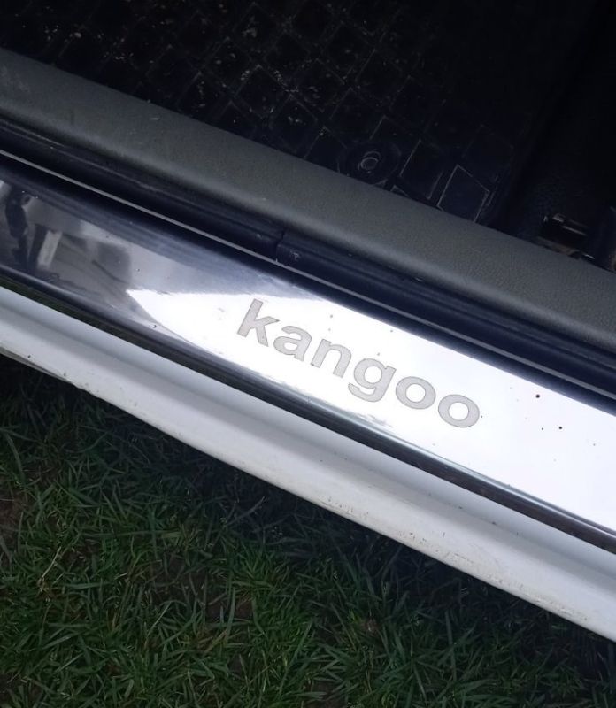 Накладки на пороги Carmos V1 нержавейка для Renault Kangoo 1998-2008 гг