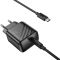 Мережевий зарядний пристрій з кабелем HOCO CS24A Puerto single-port PD25W charger set (C to C)(EU) Black (6942007639774)
