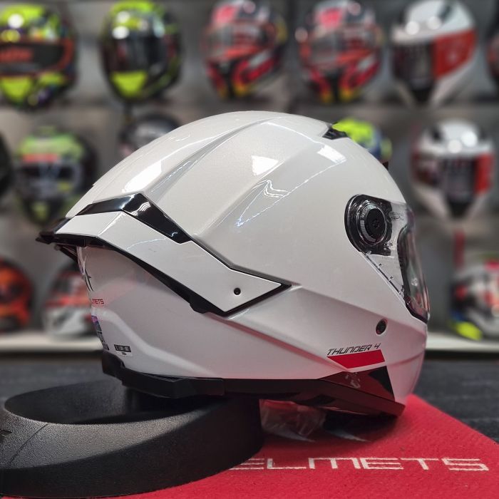 Мотошолом MT THUNDER 4 SV Solid Gloss White XL