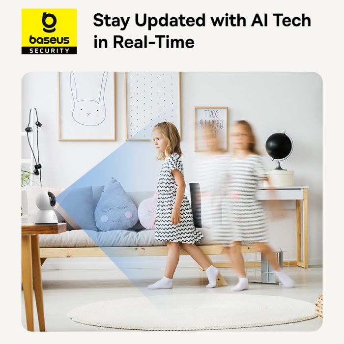 IP-камера відеоспостереження Baseus Security P1 Indoor Camera 3K White EU (S0TV012132)