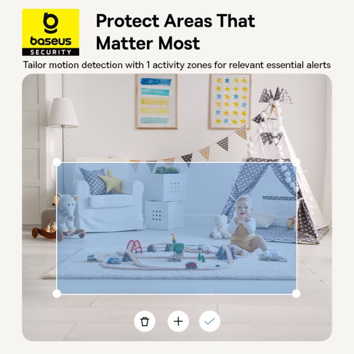 IP-камера відеоспостереження Baseus Security P1 Indoor Camera 3K White EU (S0TV012132)