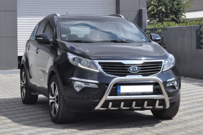 Кенгурятник WT003 (нержавейка) для Kia Sportage 2010-2015 гг