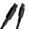 Кабель Baseus Tungsten Gold Fast Charging Data Cable Type-C to iP PD 20W 2m Black (CATLWJ-A01)