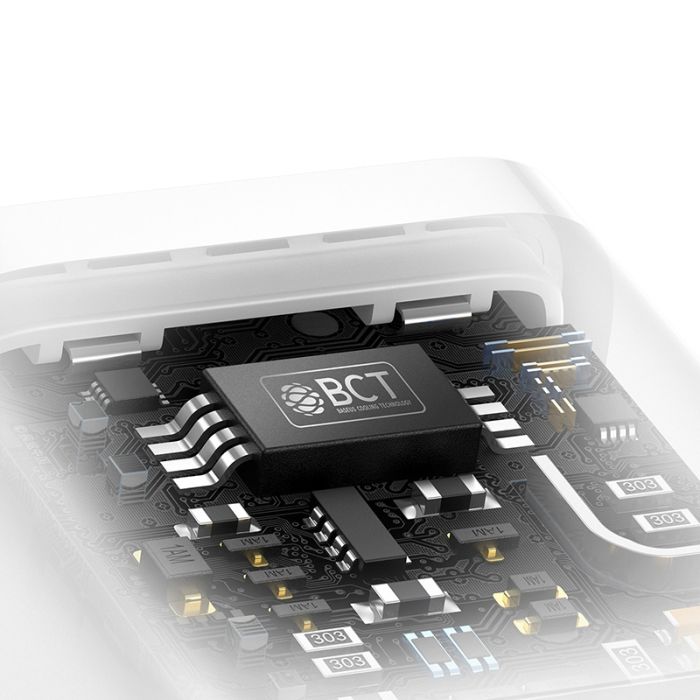 Мережевий зарядний пристрій з кабелем Baseus GaN5 Fast Charger(mini) 1C 30W EU Moon White(With: Fast Charging Data Cable Type-C) (P10110902213-00)