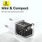 Мережевий зарядний пристрій з кабелем Baseus GaN5 Fast Charger(mini) 1C 30W EU Moon White(With: Fast Charging Data Cable Type-C) (P10110902213-00)