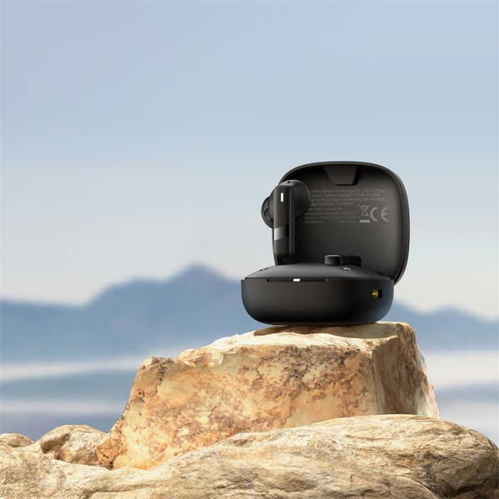 Бездротові навушники TWS Baseus Bowie E20, ENC, IPX5, Black (A00069700113-00)