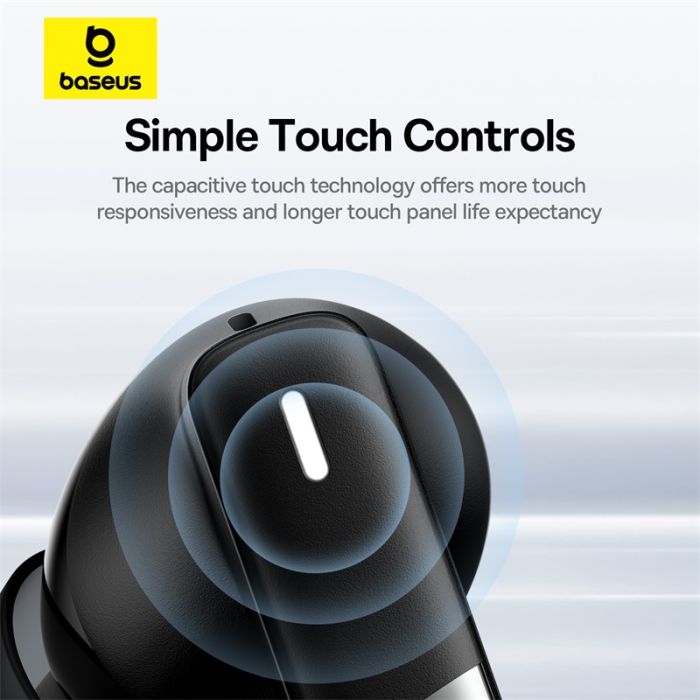 Бездротові навушники TWS Baseus Bowie E20, ENC, IPX5, Black (A00069700113-00)