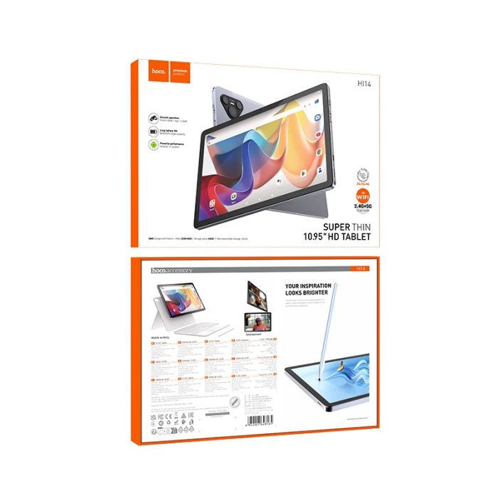 Планшет HOCO HI14 10.95-inch calling tablet PC (Europe Asia and Africa) Starry Gray (6942007648165)