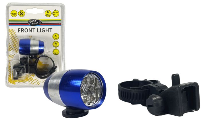 Ліхтарик на батарейках світлодіодний 6 LED "ANT" синій (92316B-IS)