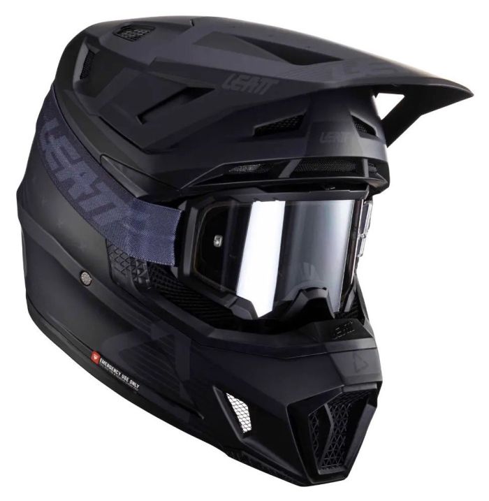 Мотошолом LEATT Moto 7.5 + Goggle Stealth L