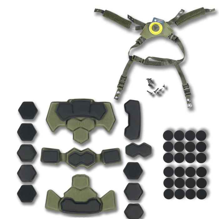 Подвесная система + подушки для шлема Team Wendy Cam Fit(R) GEN.4 Хаки