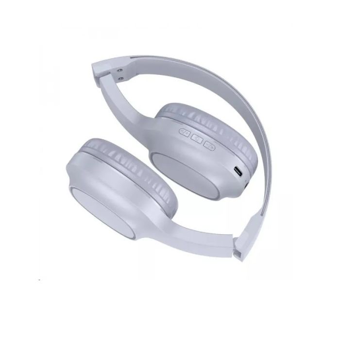 Бездротові накладні навушники HOCO W46 Charm BT headset Light Blue Gray (6942007601719)