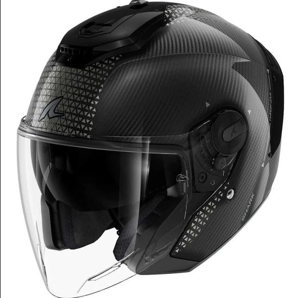 Мотошолом SHARK RS Jet Carbon Ikonik Carbon Black Chrom M