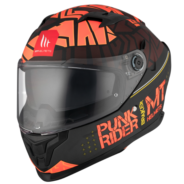 Мотошолом MT BRAKER SV PUNK RIDER B5 Matt Red S