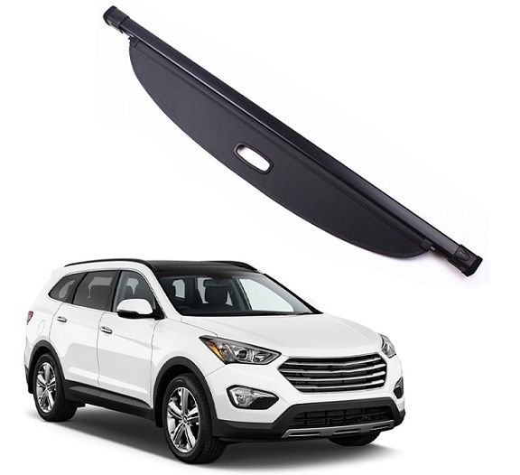 Задняя накладка (шторка, полка) багажника Hyundai Santa Fe 5-местный (13-15 г.в.)