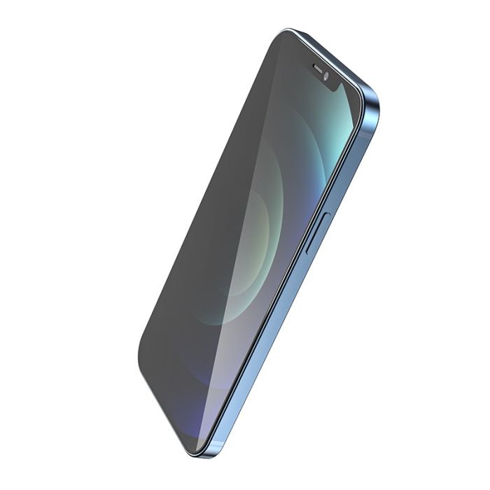 Захисне скло HOCO Full screen HD privacy protection tempered glass set for iP12 Pro Max (25PCS)(G11) Black (6931474771414)
