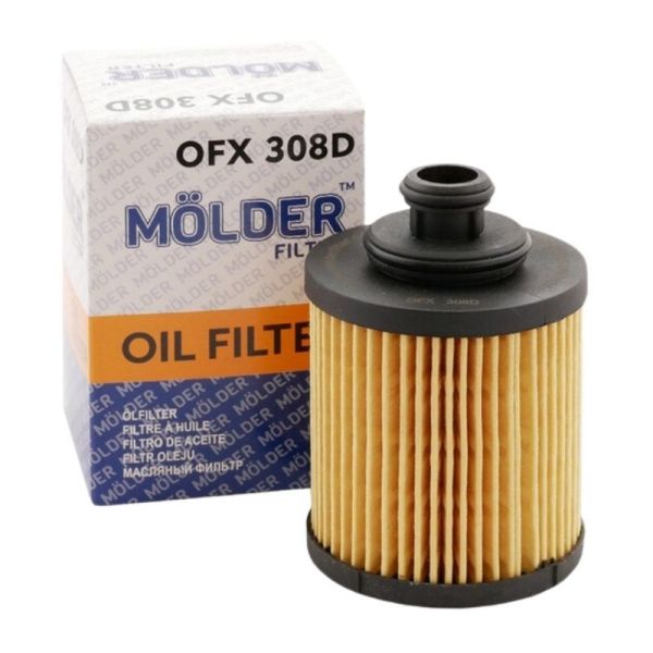 Масляный фильтр панельного типа Molder для Fiat Opel Suzuki 1.3 JTD CDTI WL7429 OX418DE HU7127X (OFX308D)