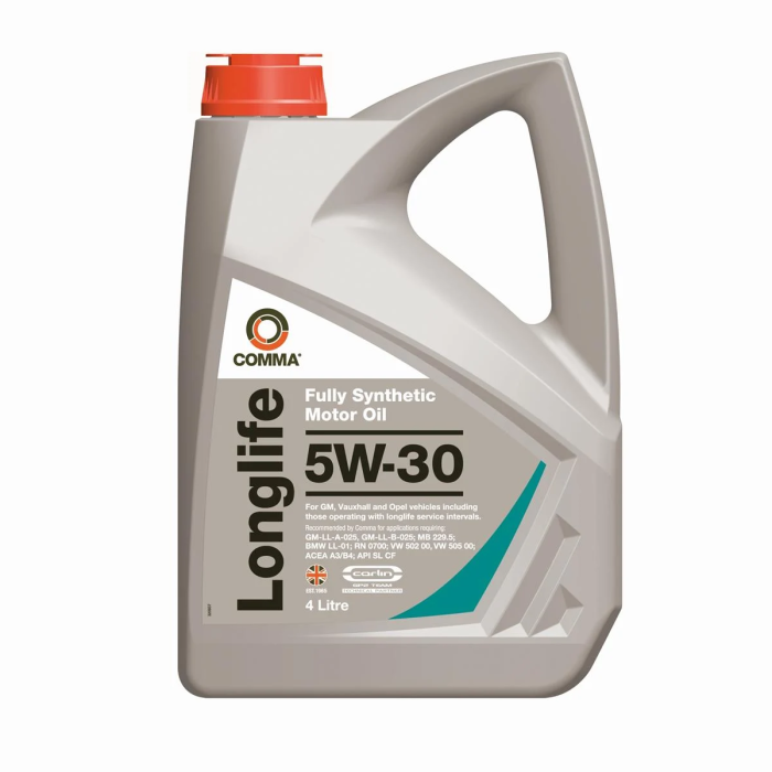 Моторное масло Comma Long Life 5W30 API SL CF ACEA A3B4 для легковых автомобилей 4л (GML4L)