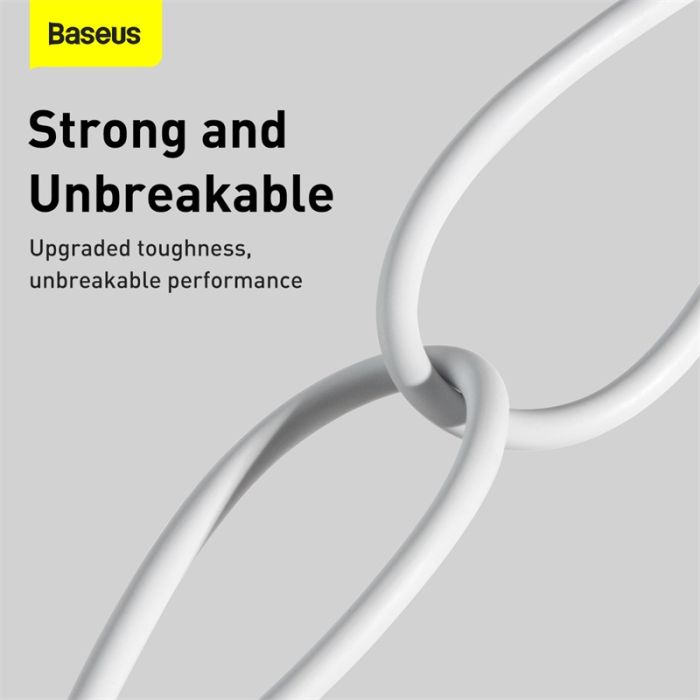 Кабель Baseus Superior Series Fast Charging Data Cable USB to iP 2.4A 0.25m White (CALYS-02)