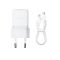 Мережевий зарядний пристрій з кабелем Baseus Palm Fast Charger 1C 30W EU Moon White(With:Baseus Mini White Cable C to C 60W(20V/3A) 1m Moon White) (P10111605213-01)