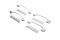 Хромированные Накладки на Ручки (8 шт, Пластик) для Honda Civic Sedan VII 2001-2006 гг