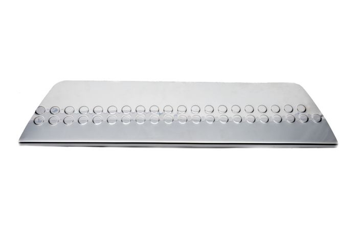 Накладка на задний бампер Carmos нержавейка для Volkswagen Amarok 2010-2022 гг