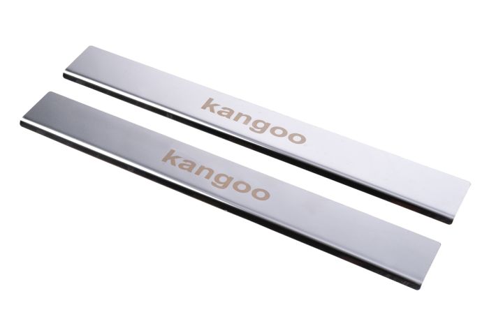 Накладки на пороги Carmos V1 нержавейка для Renault Kangoo 1998-2008 гг