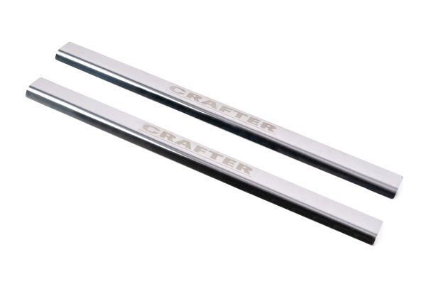 Накладки на пороги Laser (2 шт, нержавеющая сталь) для Volkswagen Crafter 2006-2016 гг