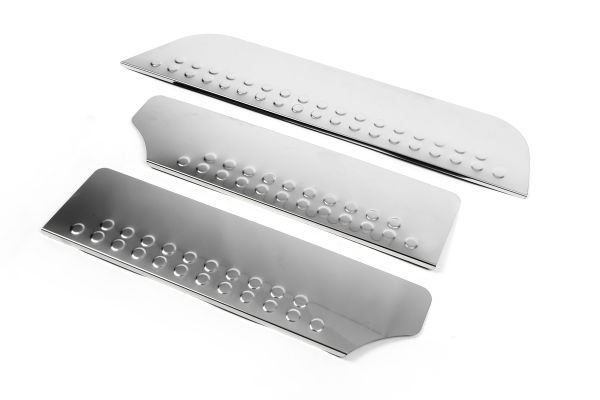 Накладки на внутренние пороги OmsaLine нержавейка Комплект 3 штуки для Volkswagen T4 Caravelle/Multivan 1990-2003 гг