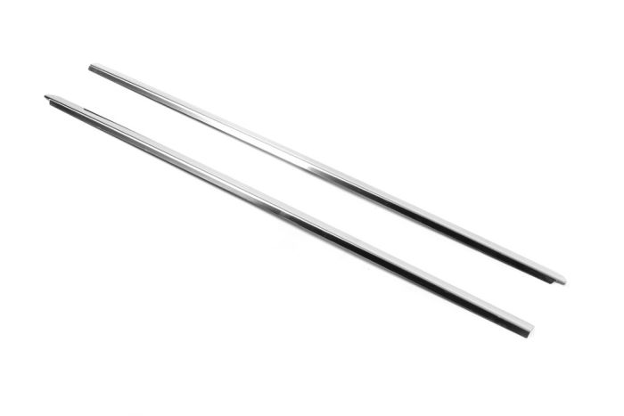 Окантовка Окон (2 шт., Нержавеющая Сталь) OmsaLine - Итальянская Нержавейка для Volkswagen T5 Transporter 2003-2010 гг