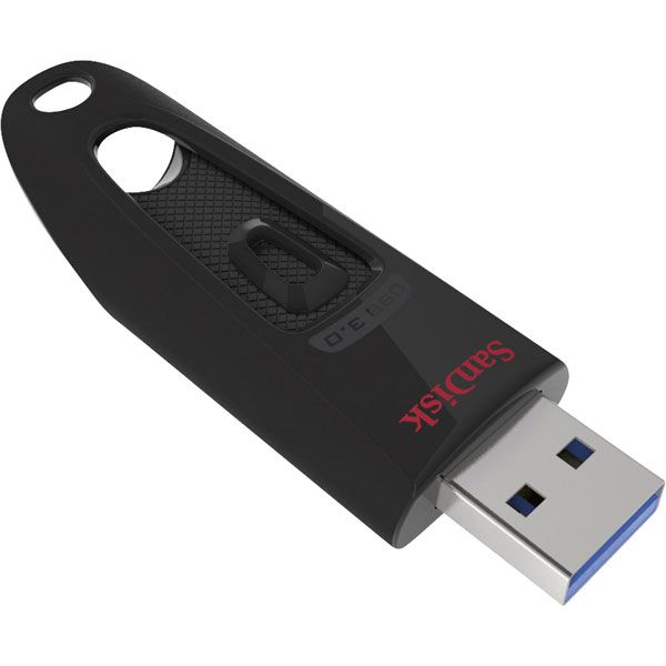 Флеш-накопичувач SanDisk USB 3.0 Ultra 128Gb (130Mb/s) Black (SDCZ48-128G-U46)