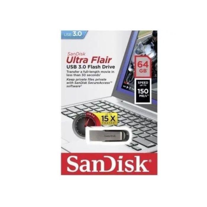 Флеш-накопичувач SanDisk USB 3.0 Ultra Flair 64Gb (SDCZ73-064G-G46)