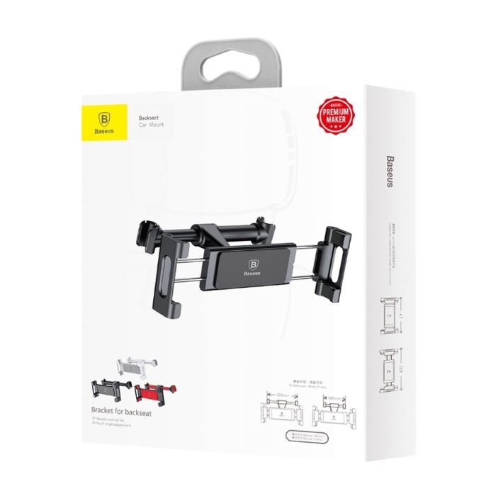 Автотримач для планшета Baseus Back Seat Car Mount Holder Black (SUHZ-01)