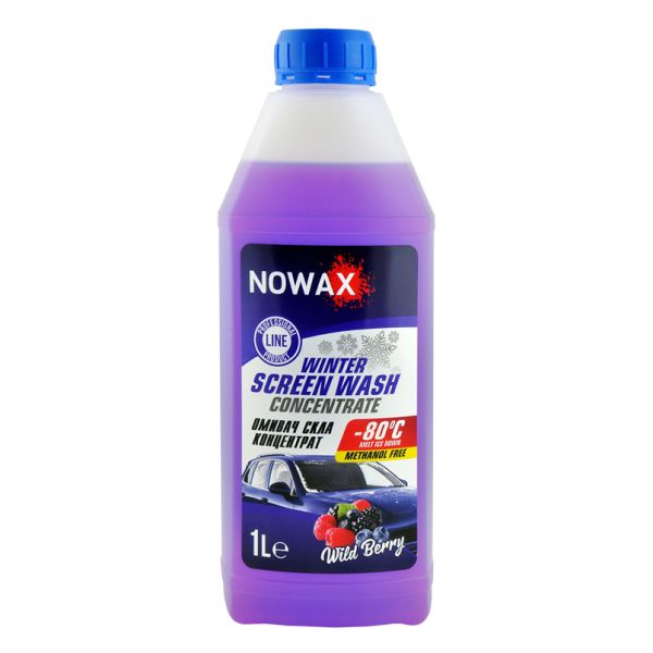 Зимний концентрат омывателя -80°C 1л с ароматом лесных ягод NOWAX (NX01172)